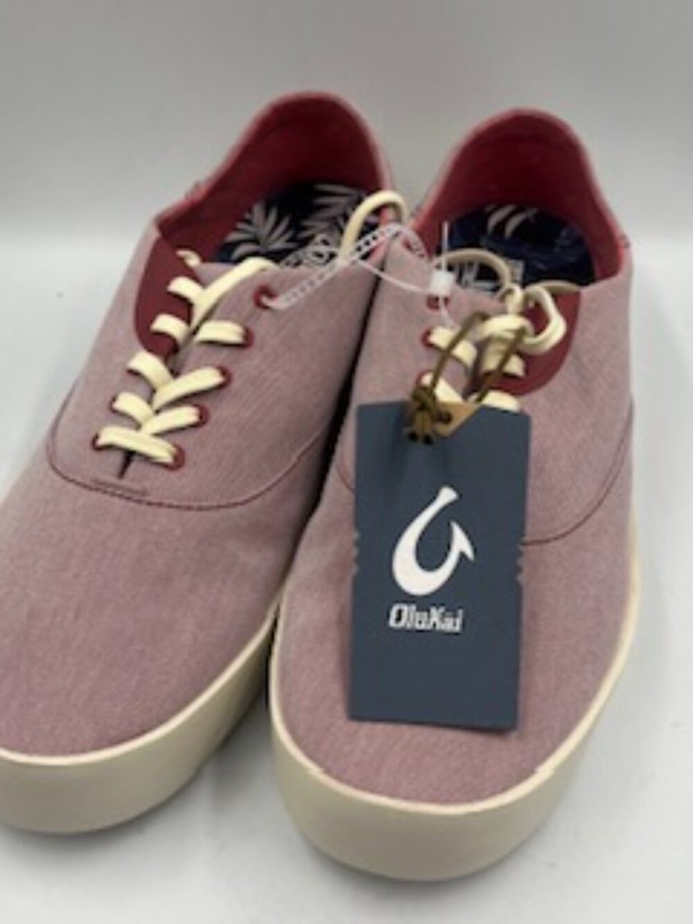 NEW Olukai Tradewind Sneakers Men’s 11.5 Red Canvas shoes NWT